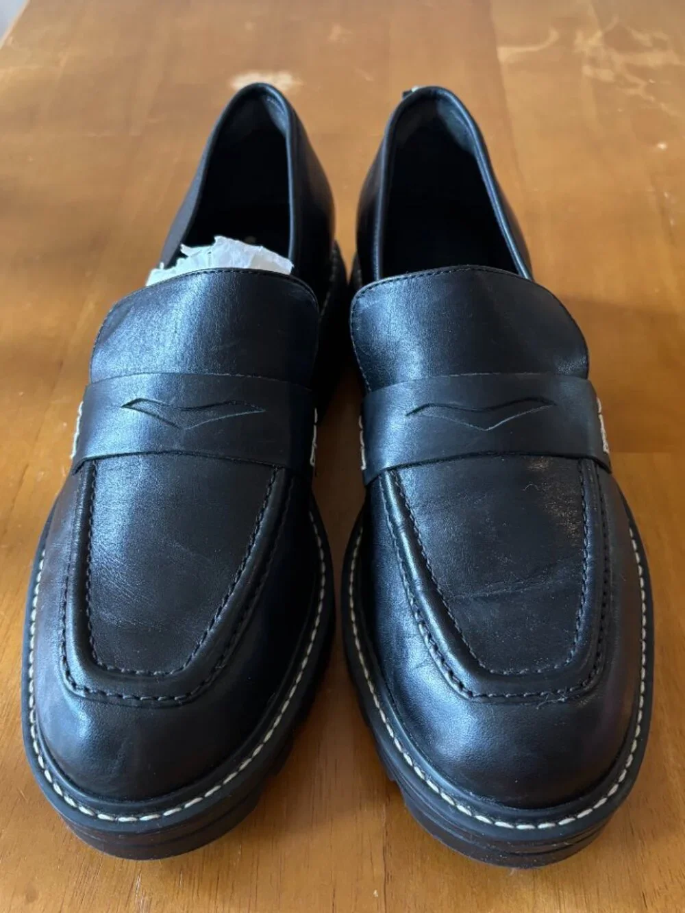 Bernardo Chandler Black Leather Loafers | Size US 8.5
